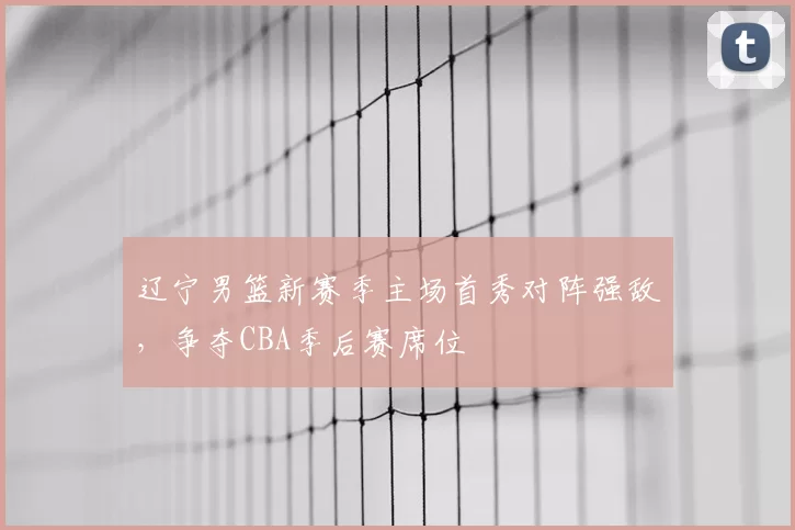 辽宁男篮新赛季主场首秀对阵强敌,争夺CBA季后赛席位